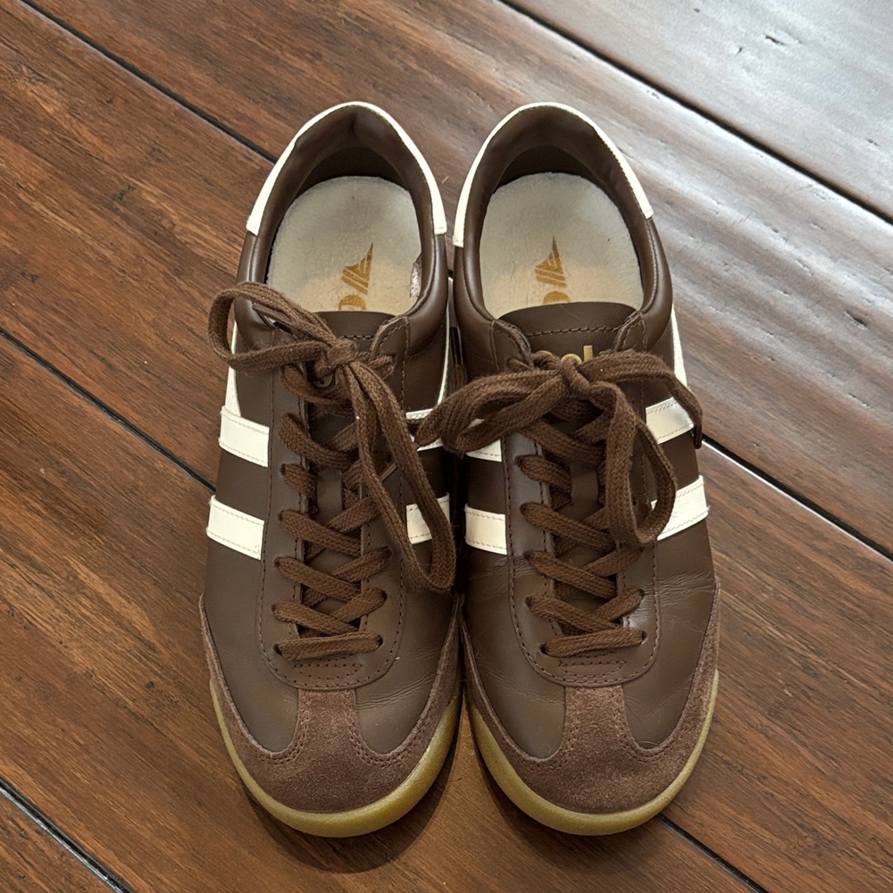 Gola torpedo leather trainer sneakers